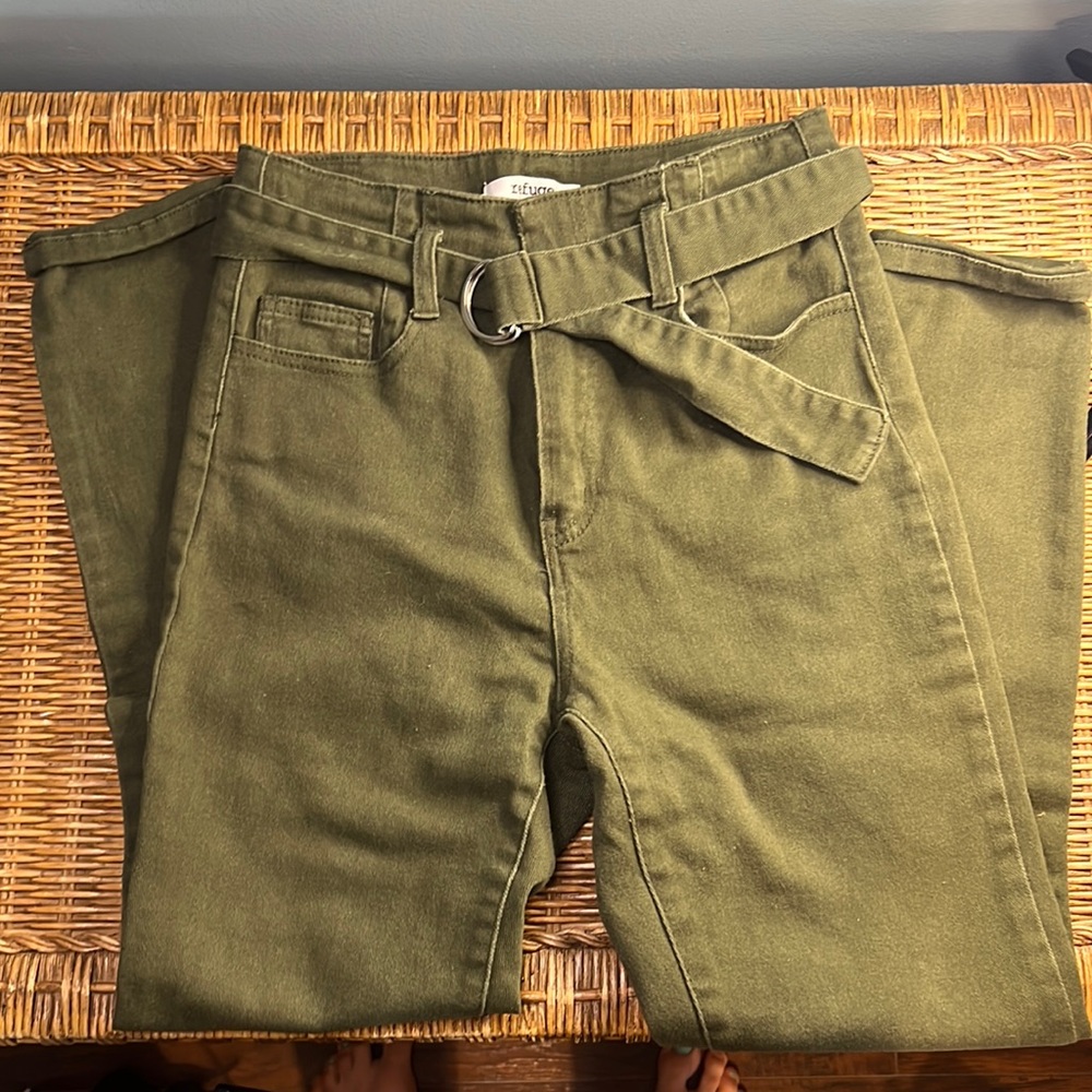 Skinny high rise pants